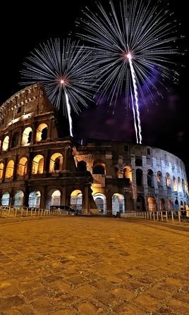 Feuerwerk in Rom